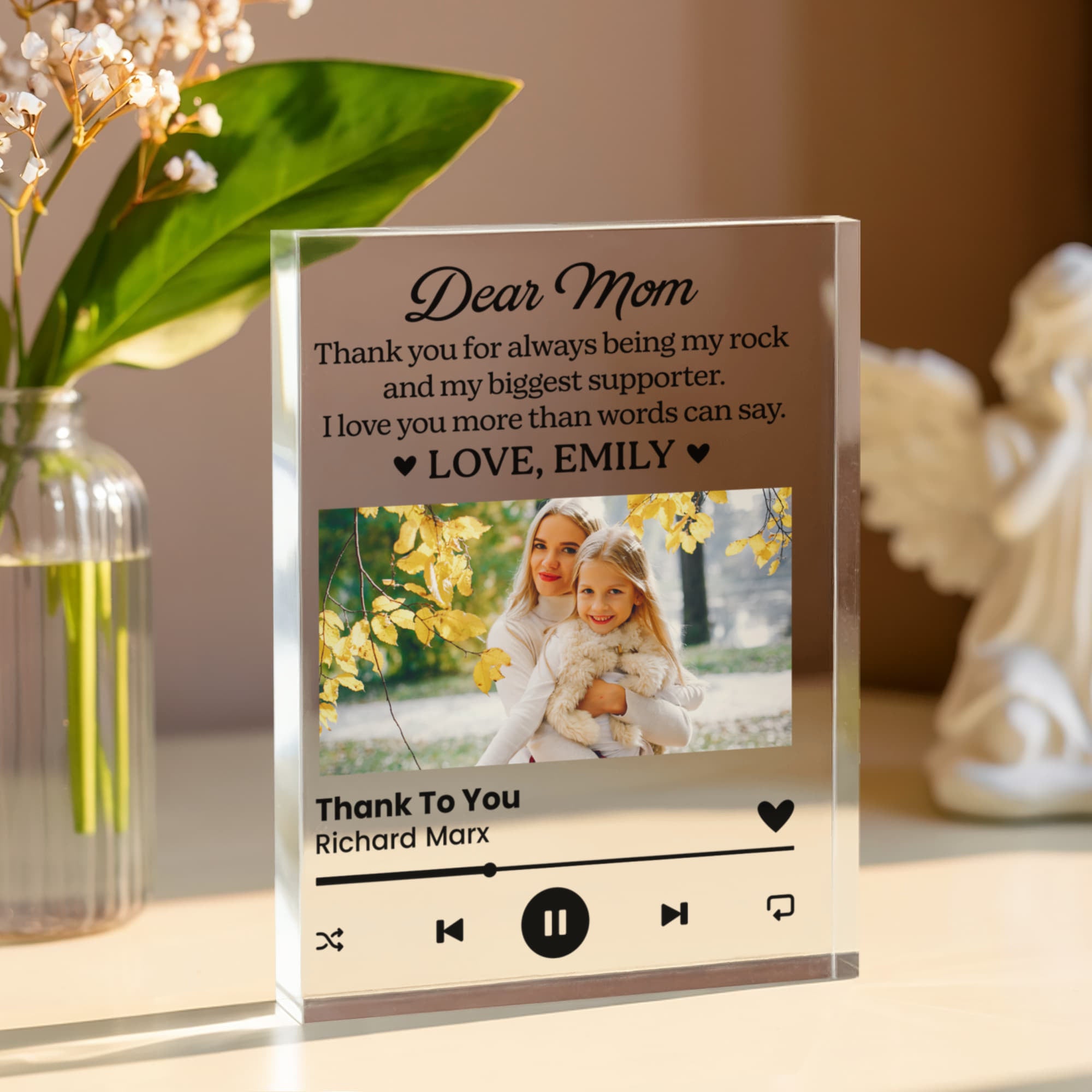 Spotify Style Acrylic Music Plaque
