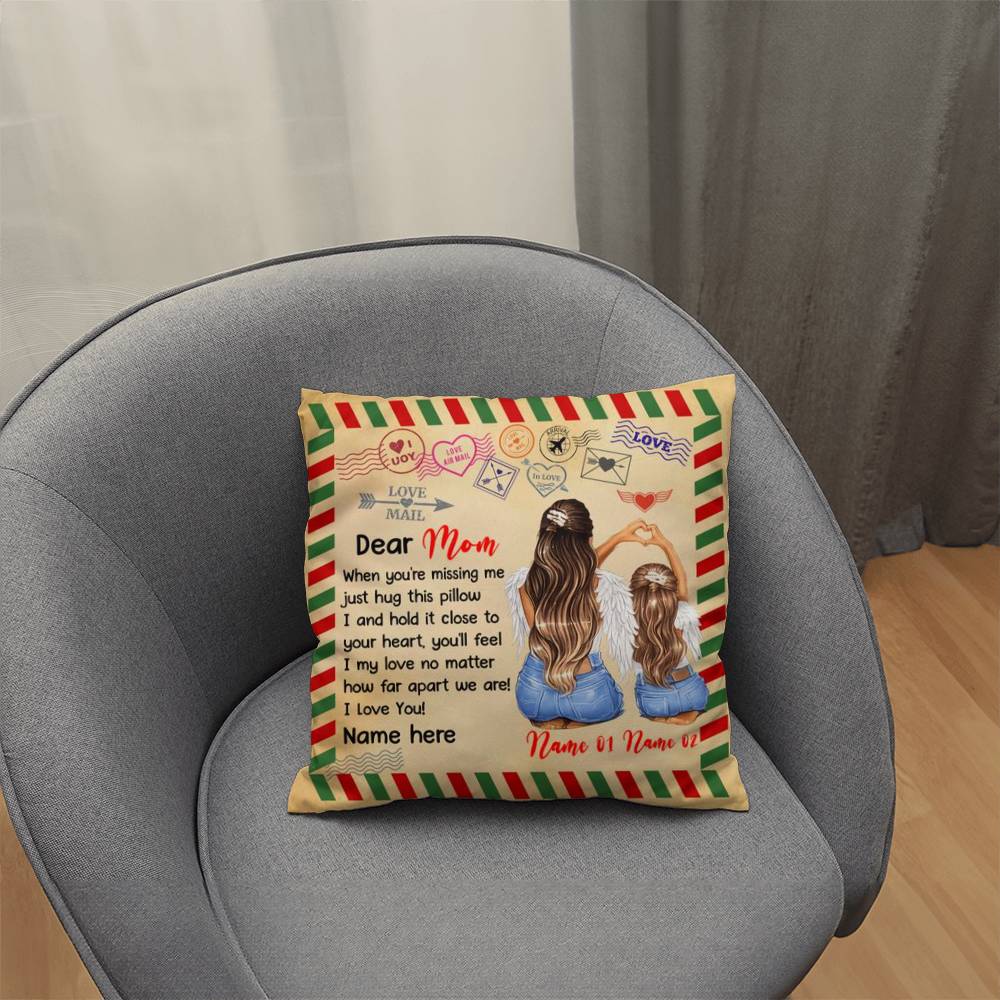 Personalized Mom Throw Pillow
