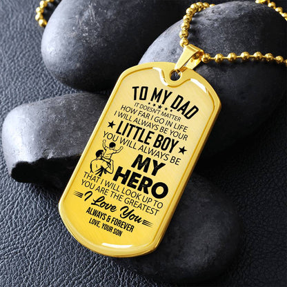 Dog Tag Necklace with Engraving