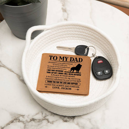 Personalized To My Dad Leather Wallet - Emotional Father&