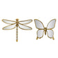 1PC Retro Resin Insect Wing Butterfly Dragonfly Pendant Living Room TV Background Mirror Wall Hanging Ornaments