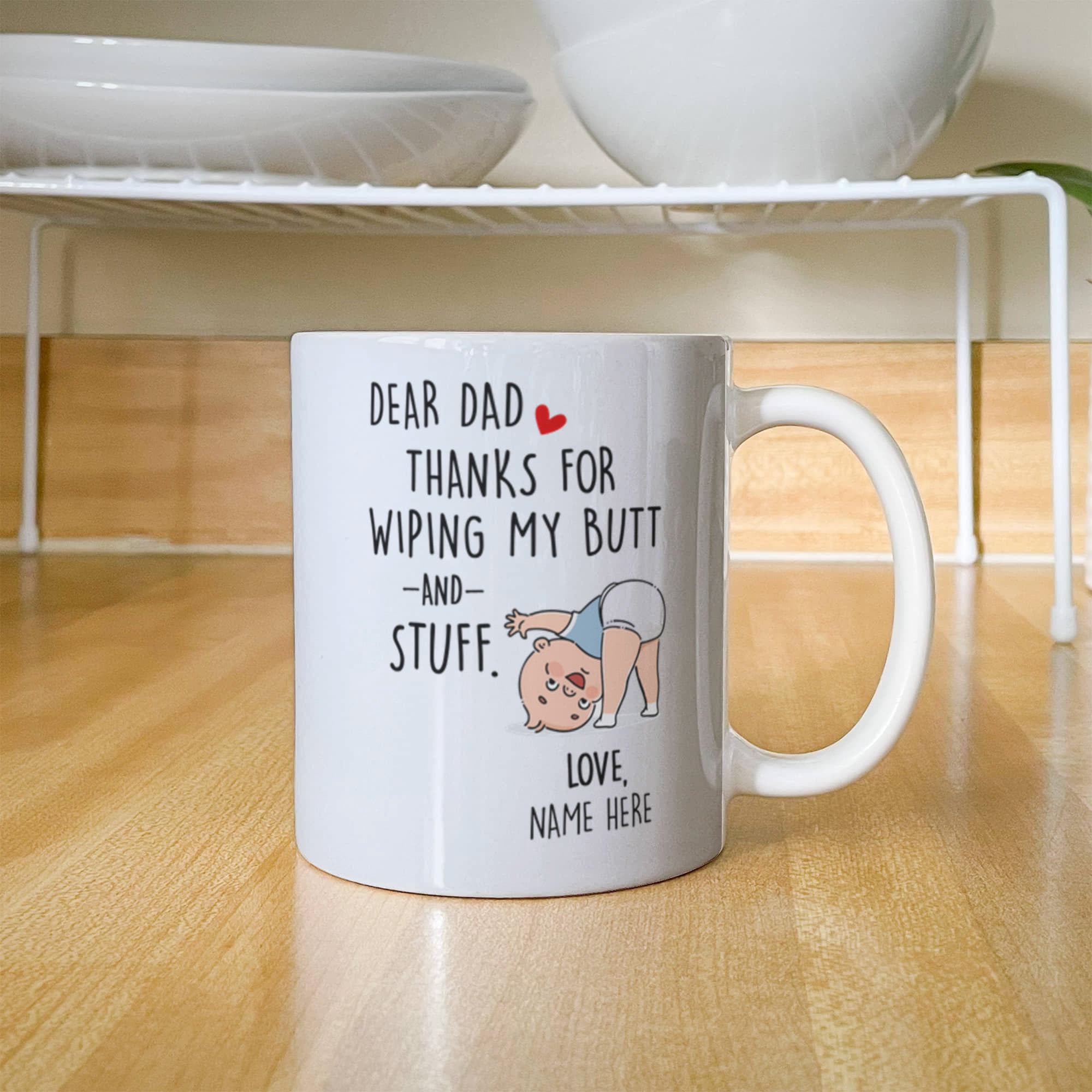 Funny Dad Mug from Baby
