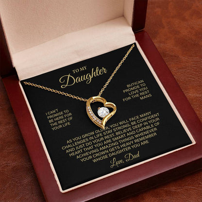 Forever Love Necklace for Daughter – Meaningful Gift from Dad, Symbol of Love, Strength &amp; Lifelong Promise - Whimsical Shoppe