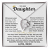 Forever Love Necklace for Daughter – Meaningful Gift from Mom, Symbol of Love, Strength & Encouragement - Whimsical Shoppe