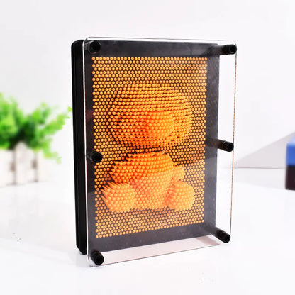 Rainbow 3D Pin Art Board - Colorful Hand Model Toy