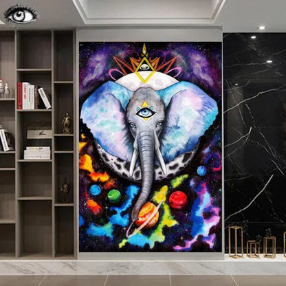 Elephant Canvas Wall Art for Living Room Decoration