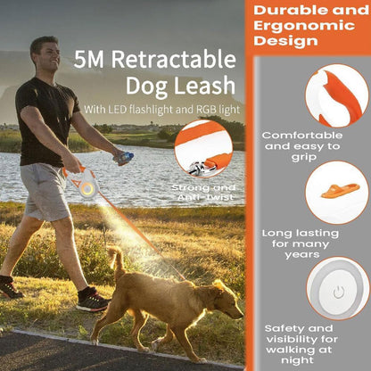 Bright Paws Retractable Leash
