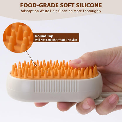 Gentle Pet Grooming Steam Brush