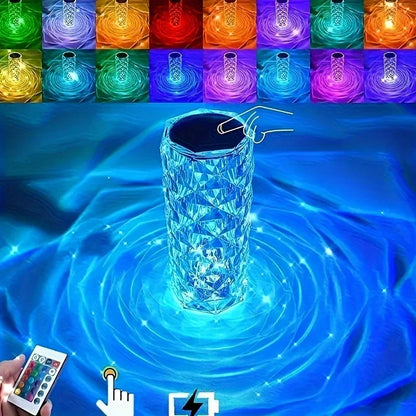 Crystal Rose Touch Lamp (16 colors)
