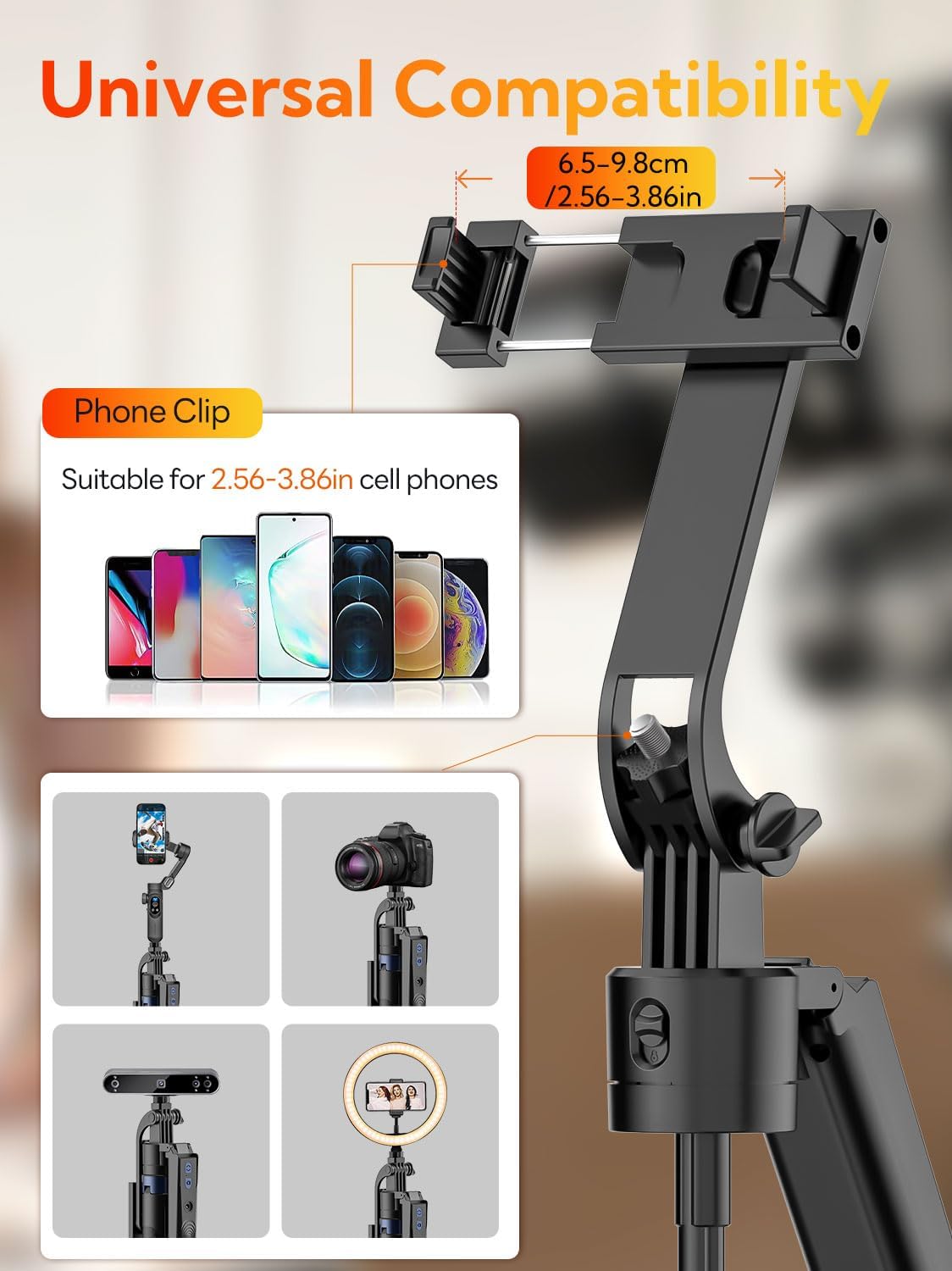 C17 Tripod 360°Auto-Rotation AI Tracking Remote Control Bluetooth Shooting Quadrapod Selfie Stick Stabilizer