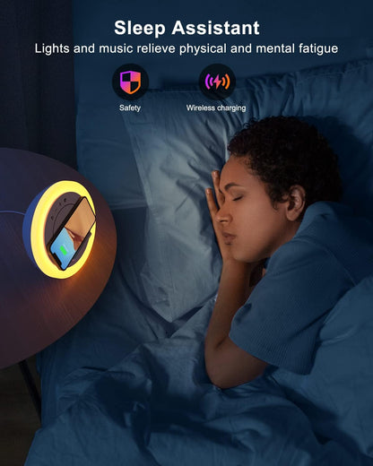 GlowWave Bluetooth Speaker and Wireless Phone Charger