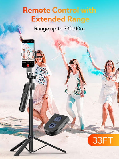 C17 Tripod 360°Auto-Rotation AI Tracking Remote Control Bluetooth Shooting Quadrapod Selfie Stick Stabilizer
