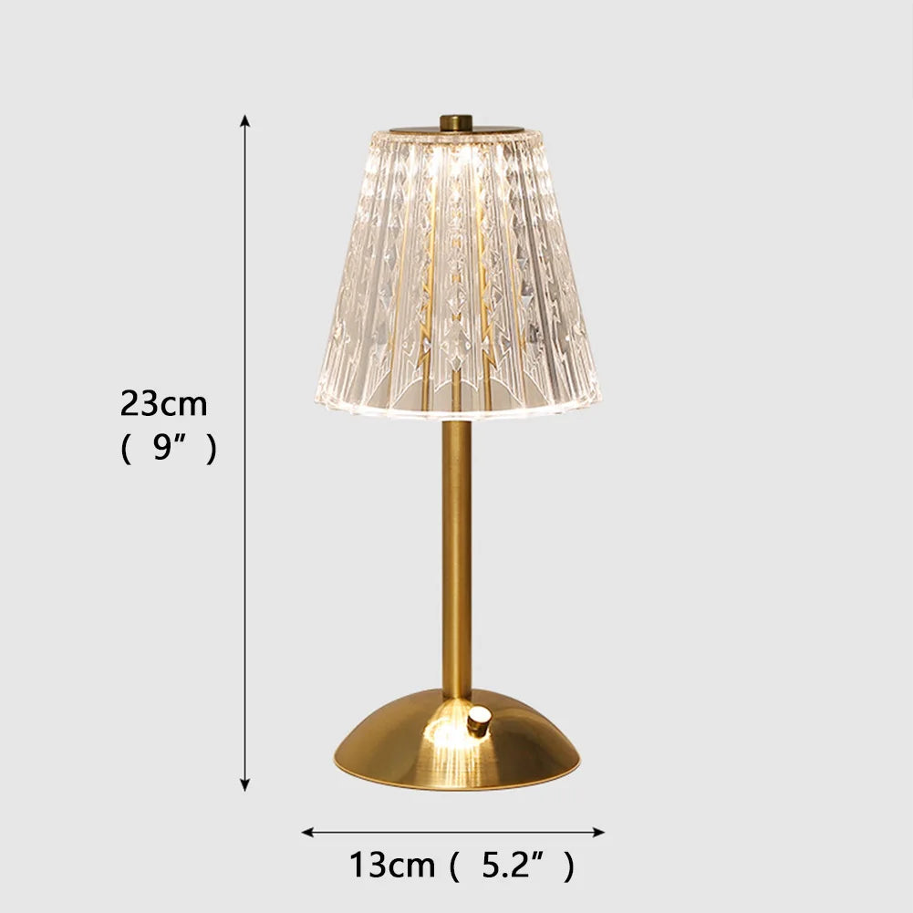 Crystal LED Table Lamp Touch Sensor