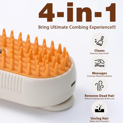 Gentle Pet Grooming Steam Brush