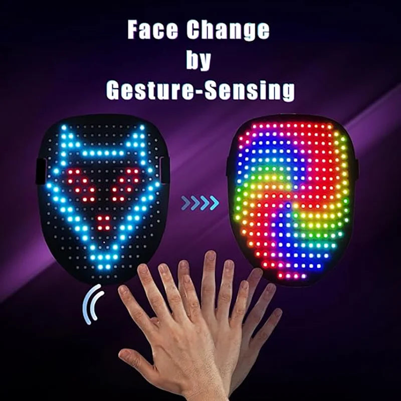 Gesture-Control Halloween Mask