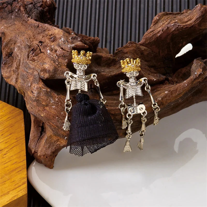 Vintage Skull Earrings