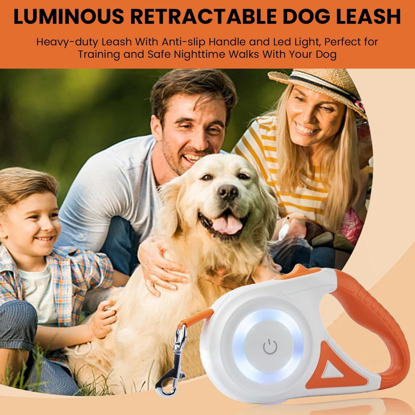 Bright Paws Retractable Leash
