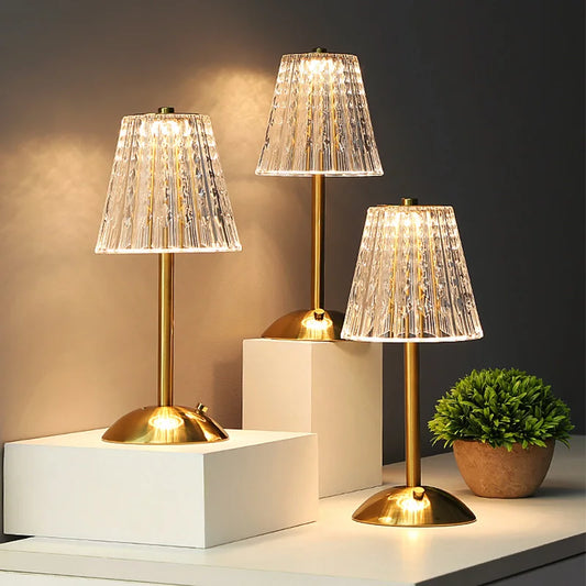 Crystal LED Table Lamp Touch Sensor