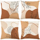 Nordic Morandi Abstract Lines Throw Pillowcase 17.71in