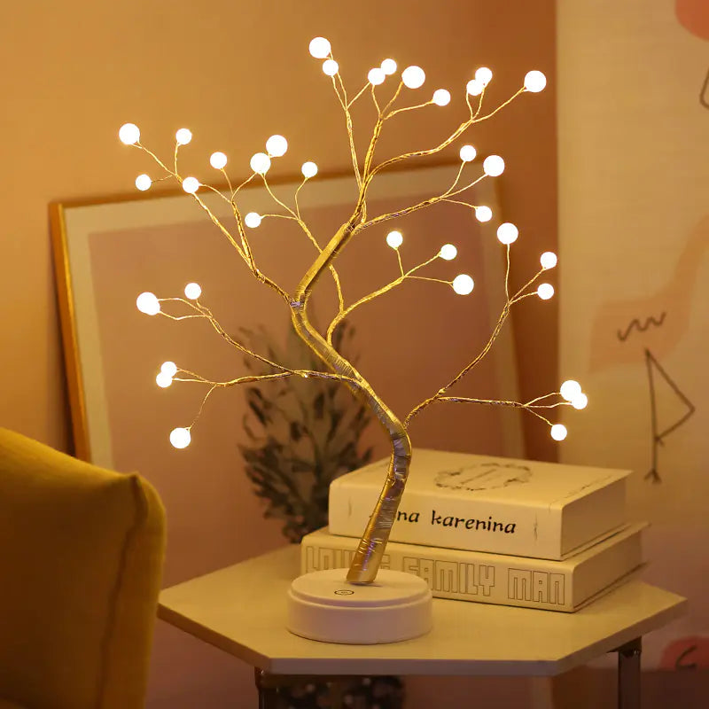 LED Sparkling Bonsai Tree Light – Fairy Spirit Desktop Lamp