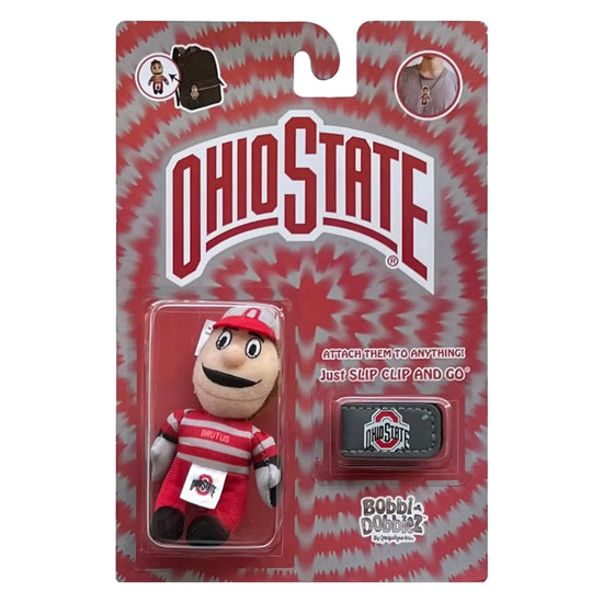 Ohio State University Brutus Mascot Bobbi-Dobbiez Attachable Plushie