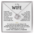 Love Knot Necklace for Wife – Romantic Anniversary, Valentine&