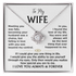 Love Knot Necklace for Wife – Romantic Anniversary, Valentine&