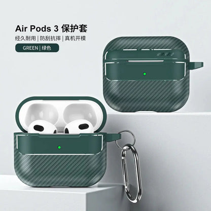 Carbon Fiber Protective Case for AirPods Pro, 2, and 3