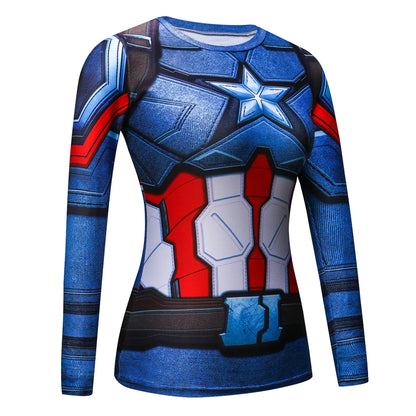 Fitness Apparel, Tight-Fitting Long Sleeve T-Shirt