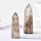 Natural Tea Quartz Crystal Point - Smokey Raw Stone Decor