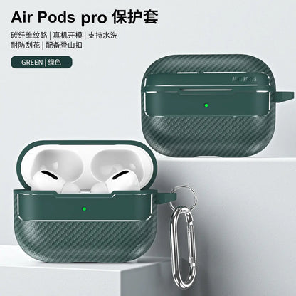 Carbon Fiber Protective Case for AirPods Pro, 2, and 3