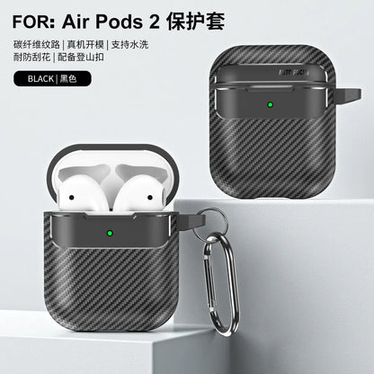 Carbon Fiber Protective Case for AirPods Pro, 2, and 3