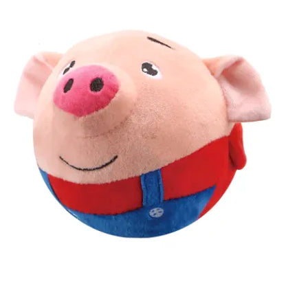Superman Jumping Ball Plush Jumping Pig Toy