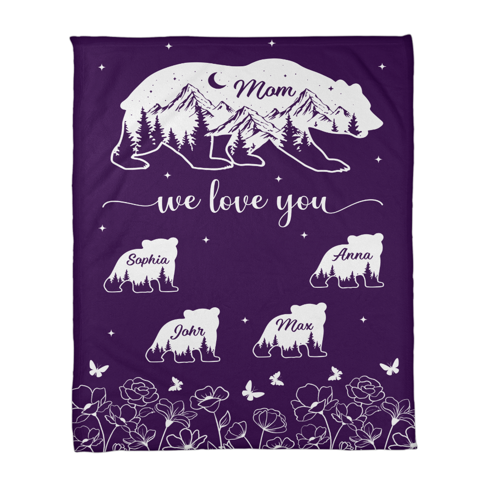 Mother’s Day Bear Blanket Gift
