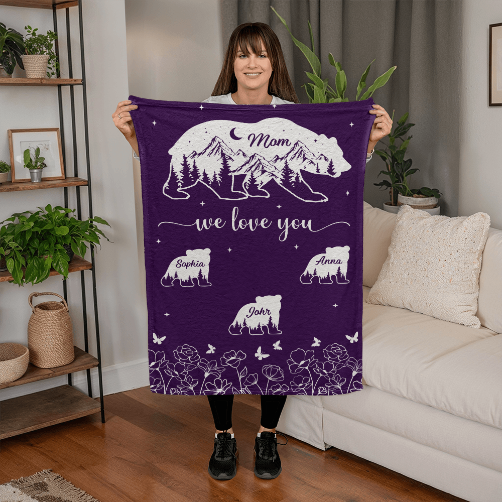 Mother’s Day Bear Blanket Gift
