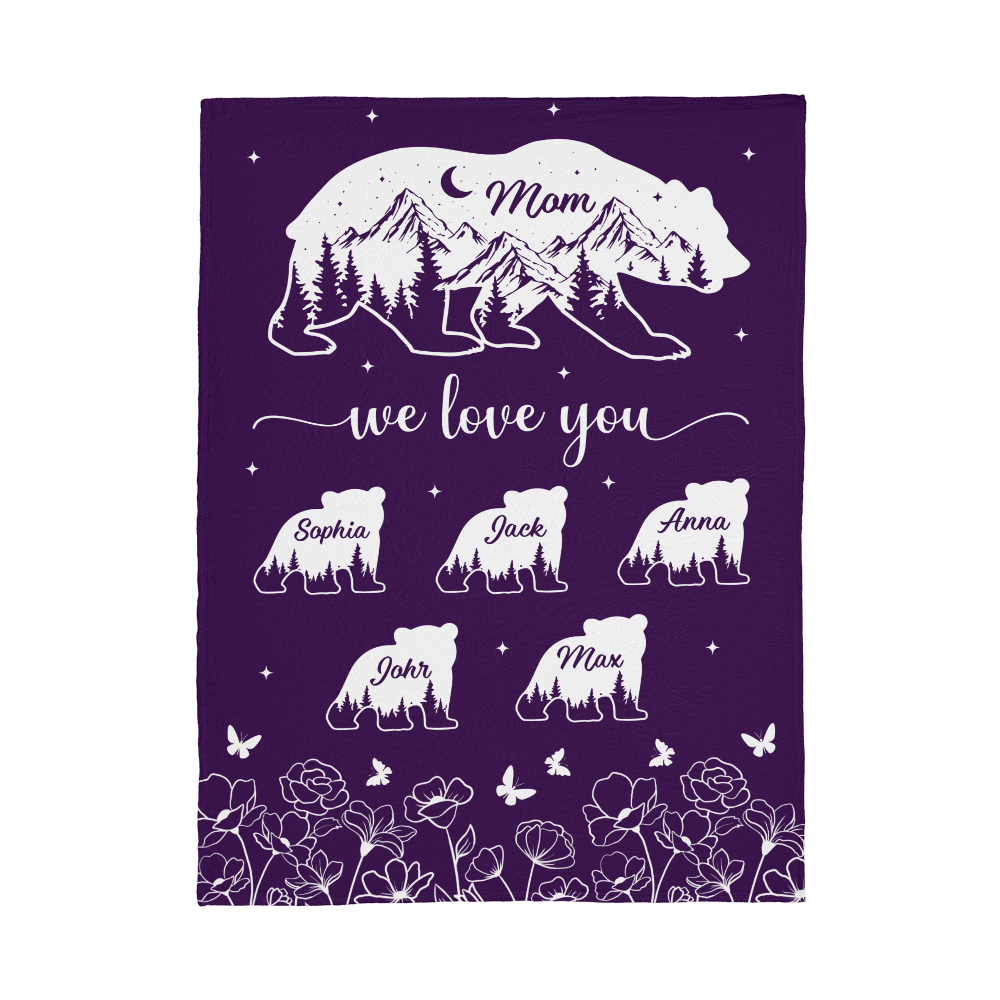 Gift from Children to Mom Blanket

