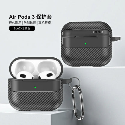 Carbon Fiber Protective Case for AirPods Pro, 2, and 3