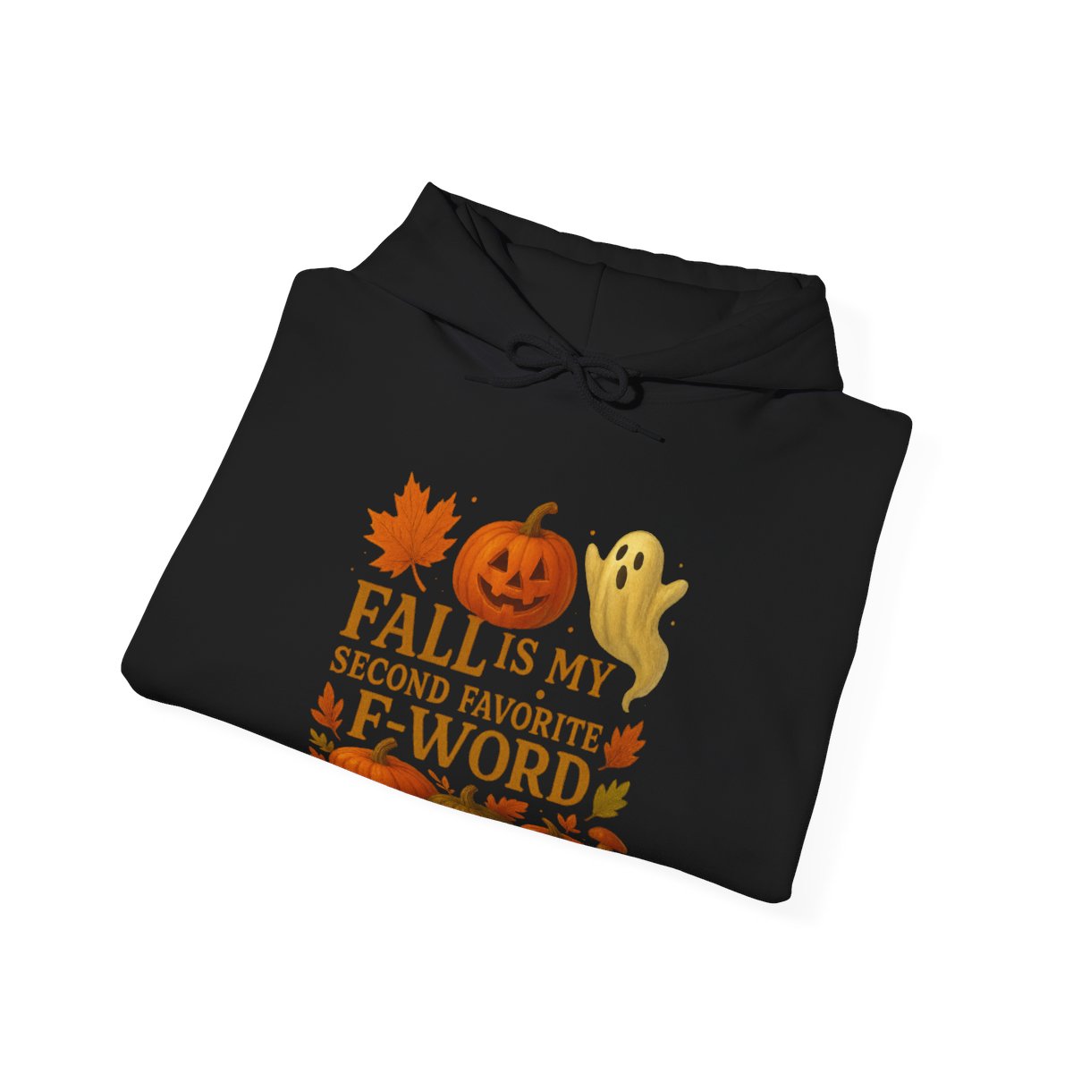 Funny Fall T-Shirt - Second Favorite F-Word - Pumpkin &amp; Ghost