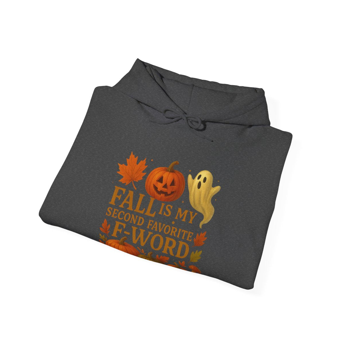 Funny Fall T-Shirt - Second Favorite F-Word - Pumpkin &amp; Ghost
