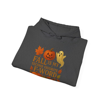 Funny Fall T-Shirt - Second Favorite F-Word - Pumpkin &amp; Ghost