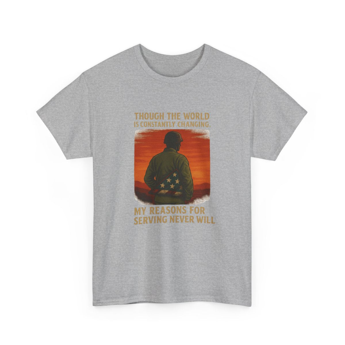 Enduring Honor Tshirt - Military Tribute T-Shirt - Though The World Is Constantly Changing