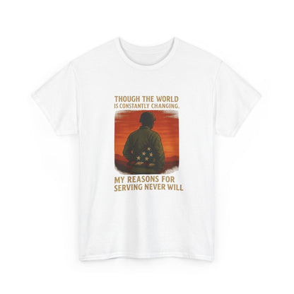 Enduring Honor Tshirt - Military Tribute T-Shirt - Though The World Is Constantly Changing