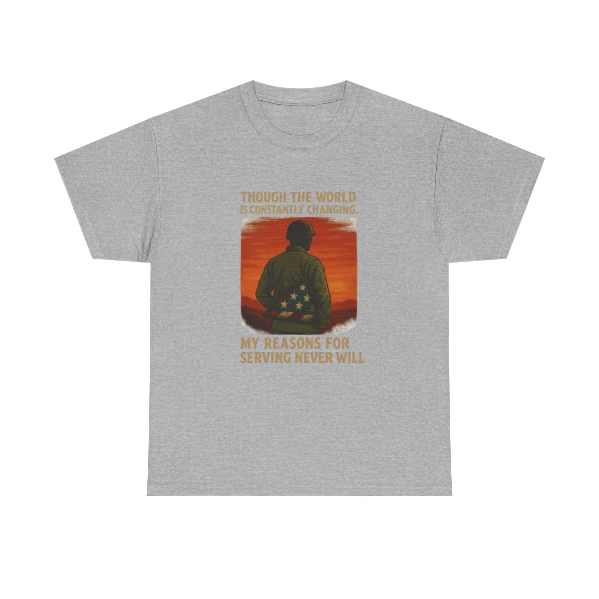 Enduring Honor Tshirt - Military Tribute T-Shirt - Though The World Is Constantly Changing