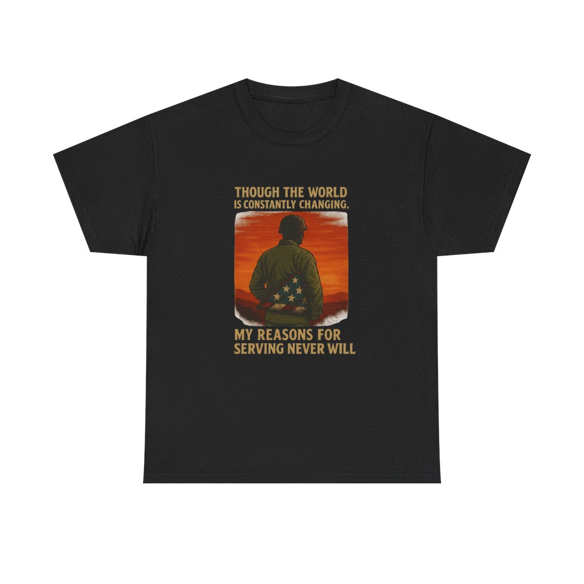 Enduring Honor Tshirt - Military Tribute T-Shirt - Though The World Is Constantly Changing