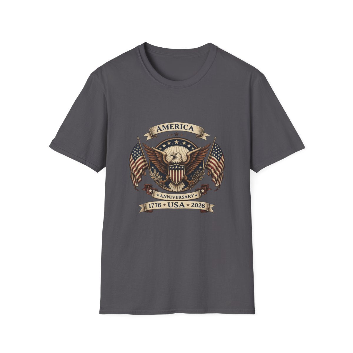 America 250th Anniversary Shirt – Patriotic Eagle Unisex Softstyle Tee