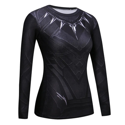 Fitness Apparel, Tight-Fitting Long Sleeve T-Shirt