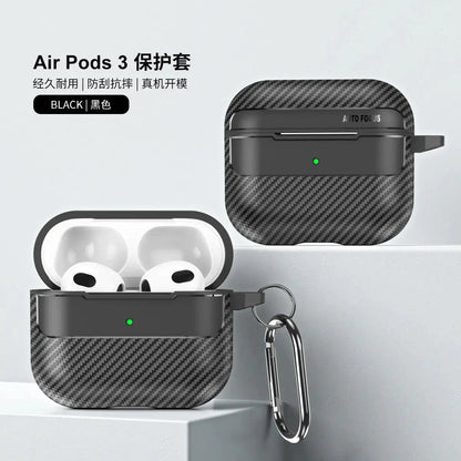 Carbon Fiber Protective Case for AirPods Pro, 2, and 3