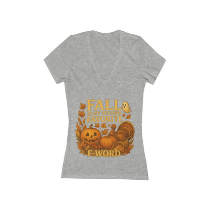 Funny Fall T-Shirt - Second Favorite F-Word (Pumpkin & Turkey)