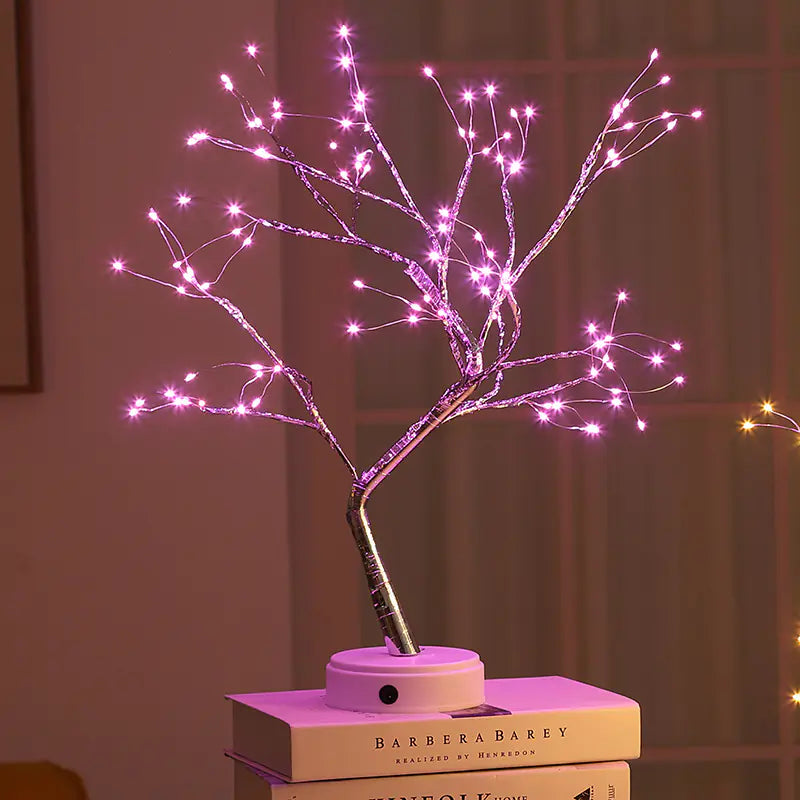 LED Sparkling Bonsai Tree Light – Fairy Spirit Desktop Lamp